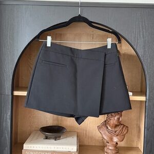 Zara Black Skort with Asymmetrical Hem